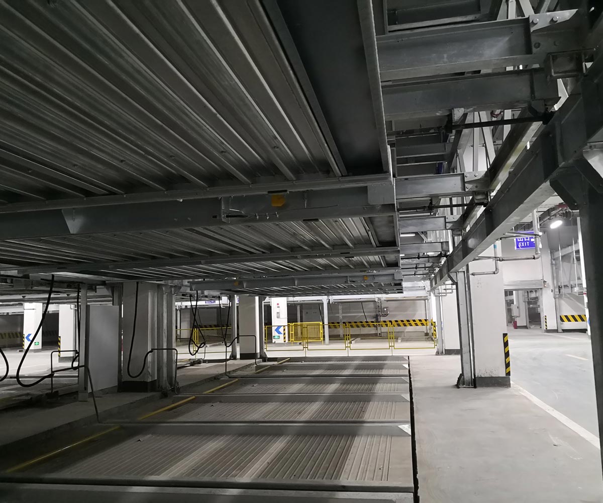 兩層升降橫移機械式停車庫